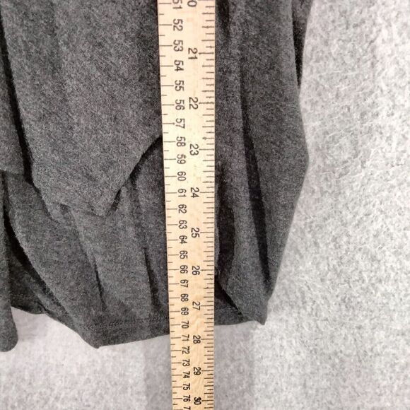 Vince Tunic Top Womens Size XS Dark Gray Dolman Short Sleeve V-Neck - Picture 4 of 10